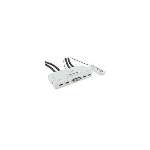 INLINE - KVM-/Audio-/USB-Switch - 4 x KVM/Audio/USB - 1 lokaler Benutzer - Desktop afbeelding 1