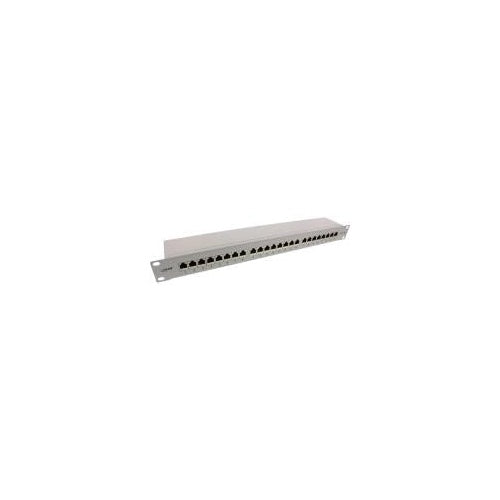 INLINE - Patch Panel - Rack montierbar - RJ-45 X 24 - Hellgrau, RAL 7035 - 1U - 48.3 cm (19") afbeelding 1