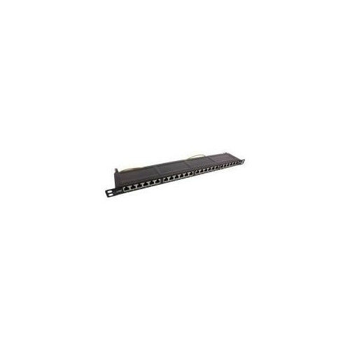 InLine - Patch Panel - RJ-45 X 24 - Schwarz, RAL 9005 (76824F) afbeelding 1