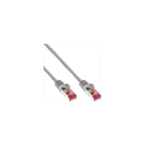 InLine - Patch-Kabel - RJ-45 (M) zu RJ-45 (M) - 40,0m - SFTP, PiMF - CAT 6 - geformt, ohne Haken - Grau (76440) afbeelding 1