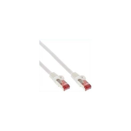 InLine - Patch-Kabel - RJ-45 (M) zu RJ-45 (M) - 40,0m - SFTP, PiMF - CAT 6 - geformt, ohne Haken - weiß (76440W) afbeelding 1