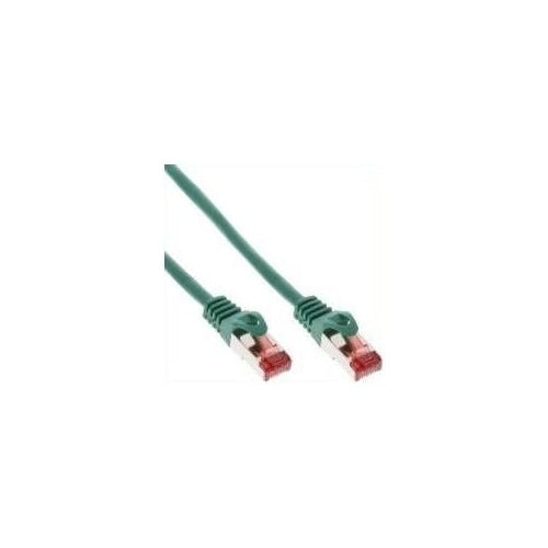 InLine - Patch-Kabel - RJ-45 (M) zu RJ-45 (M) - 40,0m - SFTP, PiMF - CAT 6 - geformt, ohne Haken - grün (76440G) - 4043718232536 - image 1