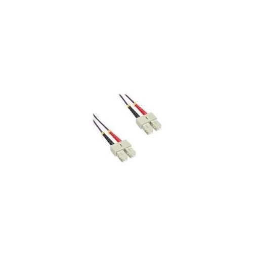 InLine - Patch-Kabel - SC multi-mode (M) bis SC multi-mode (M) - 25,0m - Glasfaser - 50/125 Mikrometer - OM4 - halogenfrei - Violett (83525P) afbeelding 1