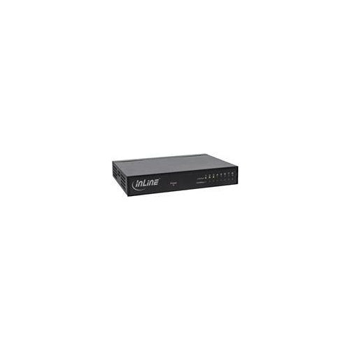 InLine - Switch - 8 x 10/100/1000 - Desktop (32308M) afbeelding 1