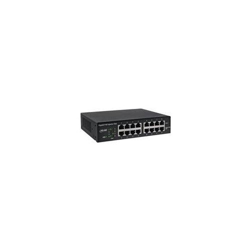INLINE PoE+ Gigabit Network Injector Hub - Switch - 8 x 10/100/1000 (PoE+) - an Rack montierbar (120 W) afbeelding 1