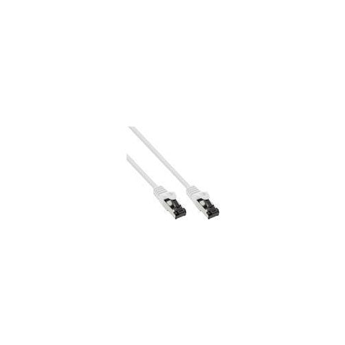 InLine - Patch-Kabel - RJ-45 (M) zu RJ-45 (M) - 15,0m - SFTP, PiMF - CAT 8,1 - halogenfrei, rund - weiß (78815W) afbeelding 1