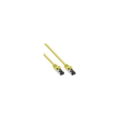InLine - Patch-Kabel - RJ-45 (M) zu RJ-45 (M) - 15,0m - SFTP, PiMF - CAT 8,1 - IEEE 802,3af/IEEE 802,3at - geformt, ohne Haken, rund, halogenfrei - Gelb (78815Y) afbeelding 1