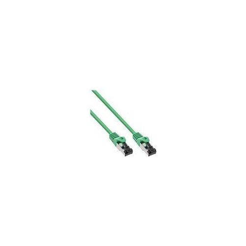 InLine - Patch-Kabel - RJ-45 (M) zu RJ-45 (M) - 15,0m - SFTP, PiMF - CAT 8,1 - halogenfrei, rund - grün (78815G) afbeelding 1