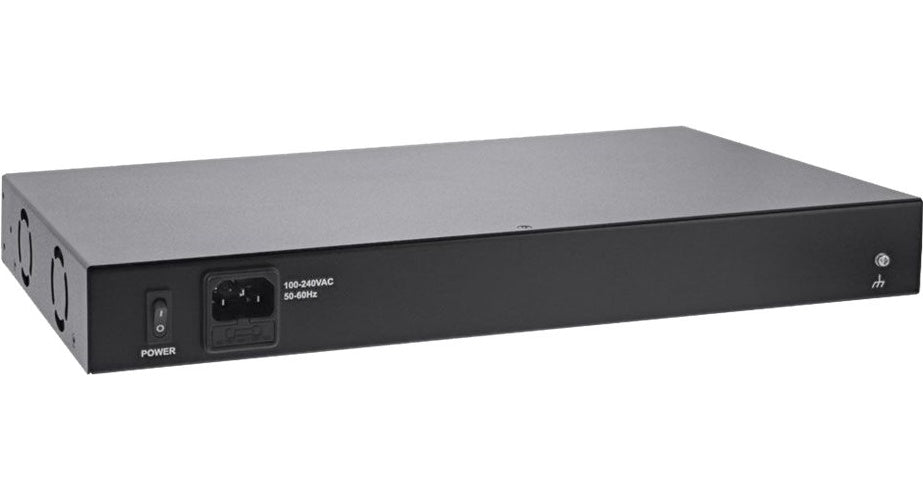 INLINE PoE+ Gigabit Network Injector Hub 16 Port - Power Injector (Rack - einbaufähig) - Wechselstrom 100/240 V - 250 Watt - Ausgangsanschlüsse: 16 - 1U - 48.3 cm (19") - Schwarz afbeelding 1