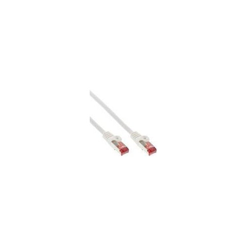 InLine - Patch-Kabel - RJ-45 (M) zu RJ-45 (M) - 1,0m - SFTP, PiMF - CAT 6 - ohne Haken, verseilt - weiß (Packung mit 70) (B-76411W) afbeelding 1