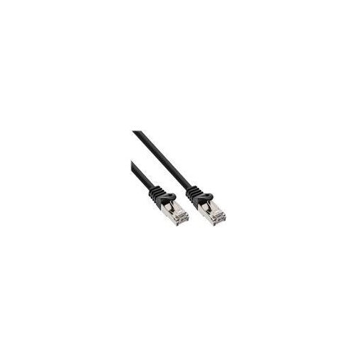 InLine - Patch-Kabel - RJ-45 (M) zu RJ-45 (M) - 3,0m - SF/UTP - CAT 5e - geformt, ohne Haken - Schwarz (Packung mit 30) (B-72503S) afbeelding 1