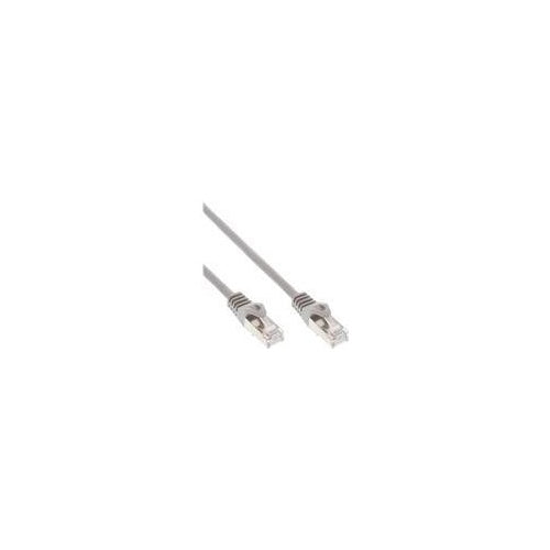 InLine - Patch-Kabel - RJ-45 (M) zu RJ-45 (M) - 2,0m - UTP - CAT 5e - geformt, ohne Haken - Grau (Packung mit 50) (B-71402) afbeelding 1