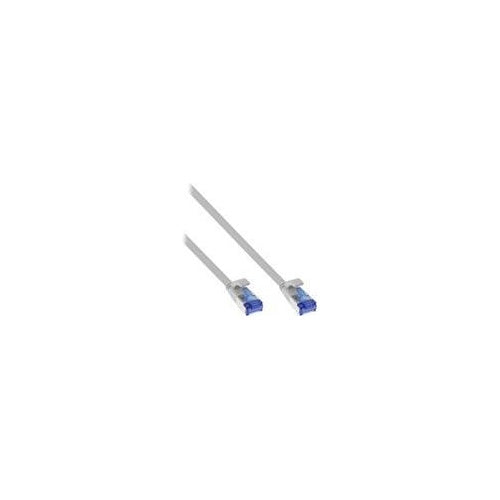 InLine - Patch-Kabel - RJ-45 (M) zu RJ-45 (M) - 20,0m - U/FTP, PiMF - CAT 6a - halogenfrei, geformt, ohne Haken, verseilt, flach - Grau (75720) - 4043718294978 - image 1