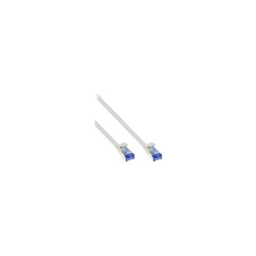 InLine - Patch-Kabel - RJ-45 (M) zu RJ-45 (M) - 20,0m - U/FTP, PiMF - CAT 6a - halogenfrei, geformt, ohne Haken, verseilt, flach - weiß (75720W) afbeelding 1