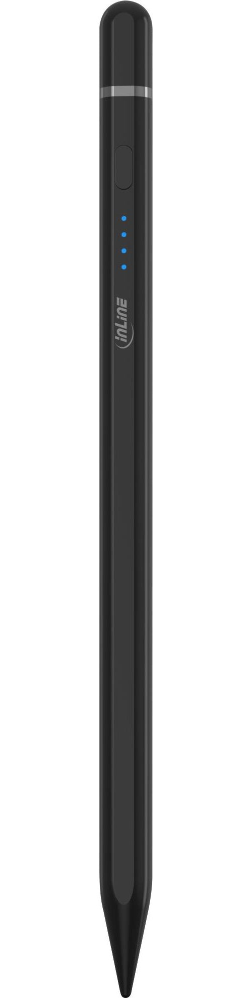 InLine Stylus Tabletstift für Apple iPads mit Akku USB-C schwarz (55468S) afbeelding 1