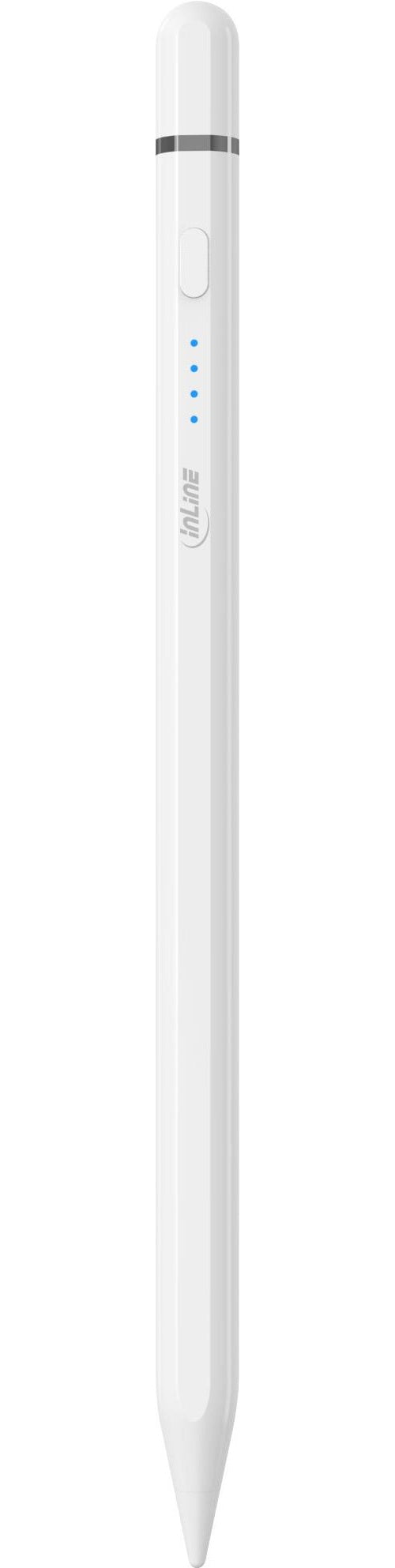 InLine Stylus Tabletstift für Apple iPads mit Akku USB-C weiß (55468W) - 4043718340941 - image 1