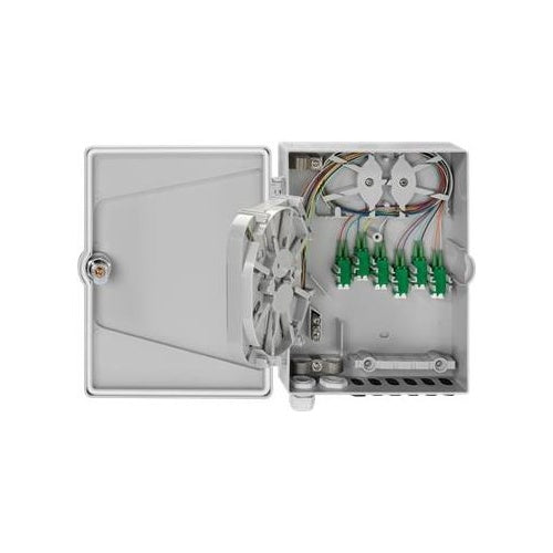 Rutenbeck APL 6xLC-D OS2 APC - Oberflächenmontage-Verteilerkasten - Hellgrau, RAL 7035 (228100406) afbeelding 1
