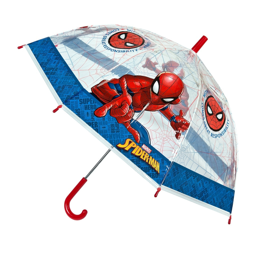 Spiderman Children's Umbrella 66 cm Blue/Red/Transparent