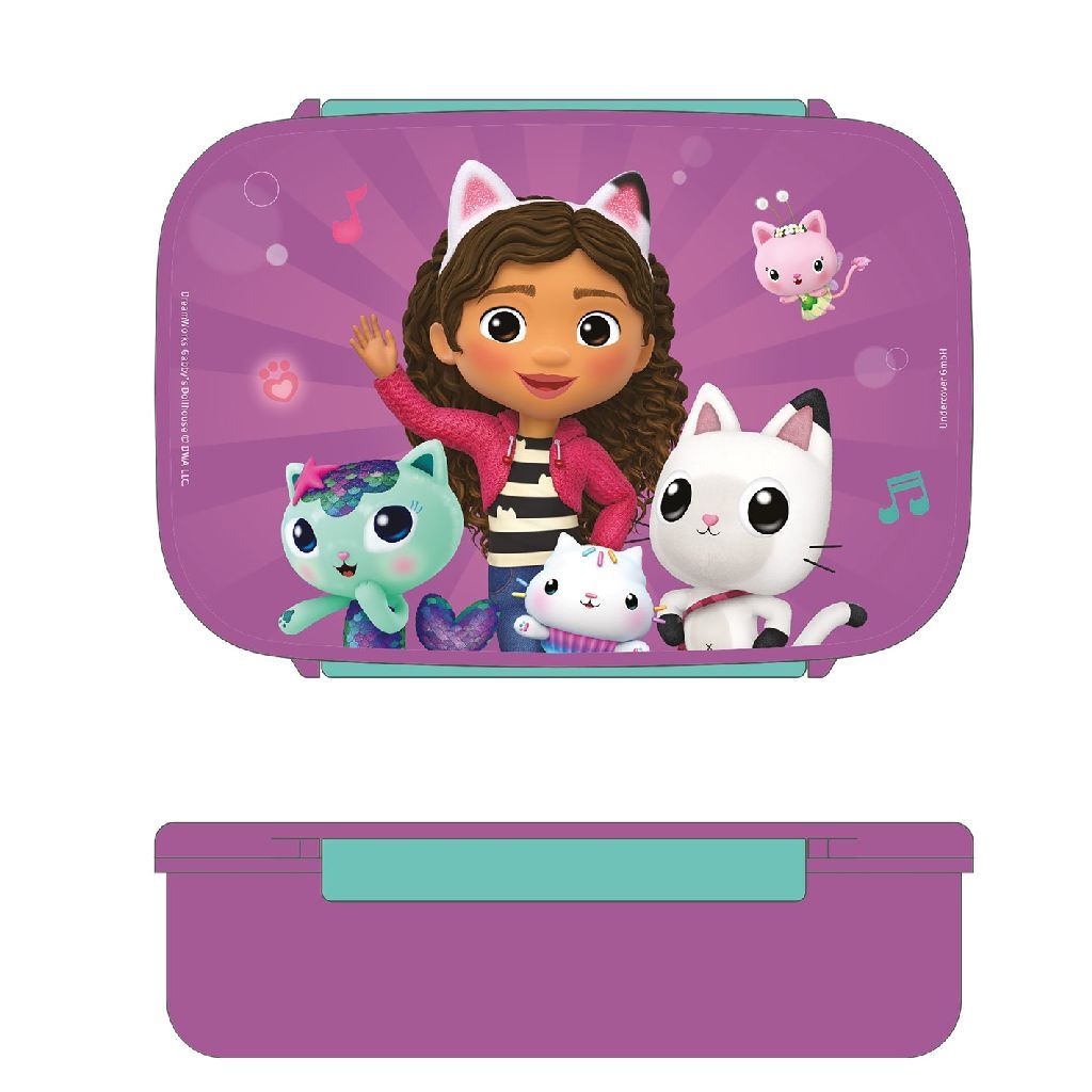 Gabby's Dollhouse Lunchbox Pink/Green, 18x13.5x6cm, Ages 3+