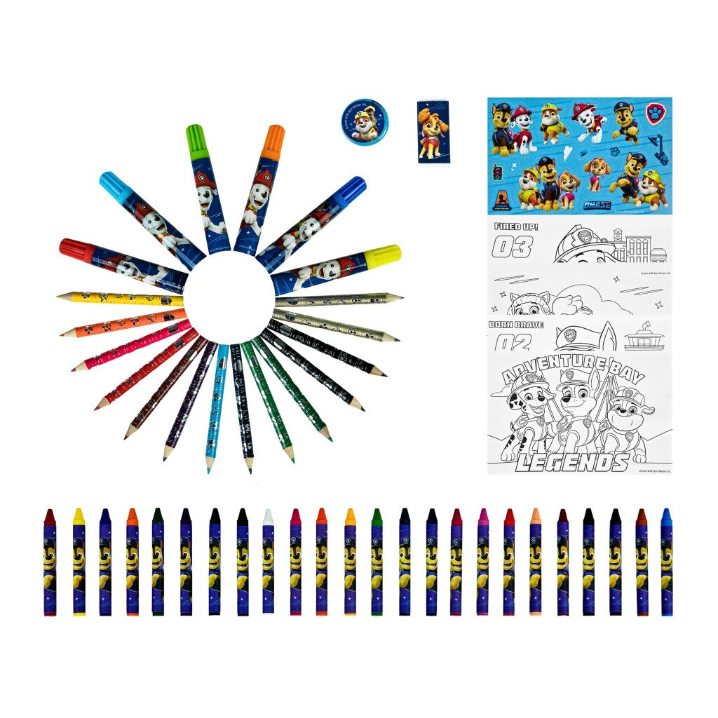 Paw Patrol Coloring Case 51-piece Set for Kids