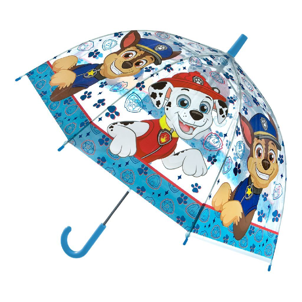 Paw Patrol Children's Umbrella 69 cm Blue/Transparent - Easy to Use