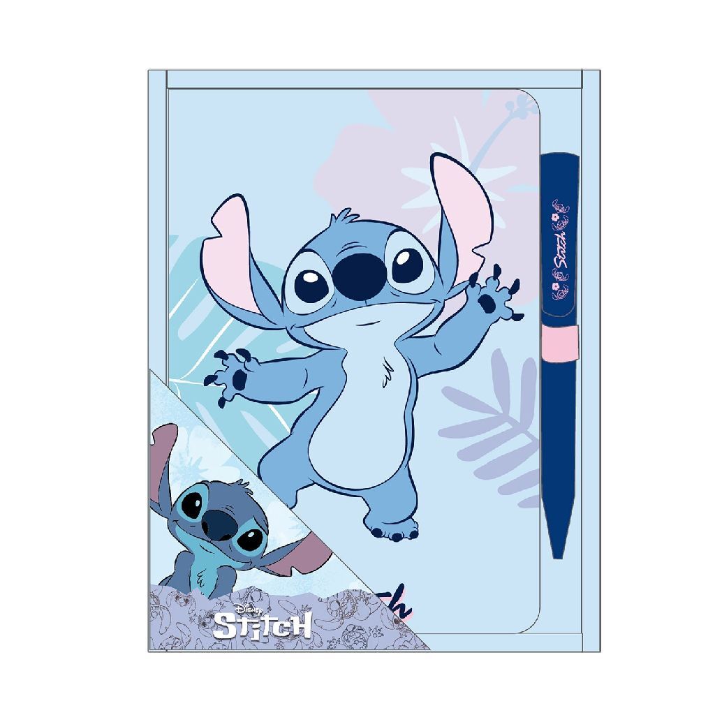 Lilo & Stitch Notebook + Pen - 3D Squishy Cover