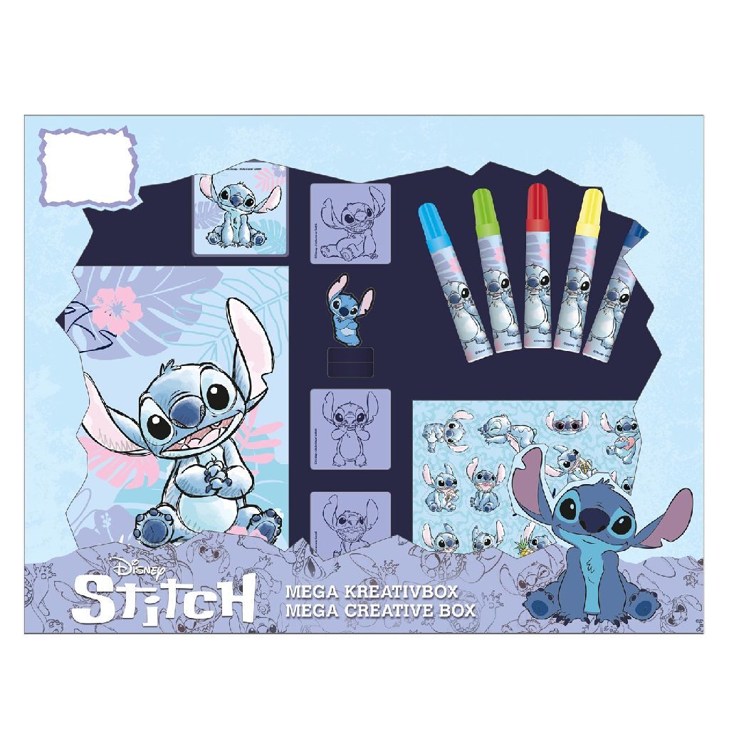 Disney Stitch Creative Set with Markers, Stamps, and Stickers
