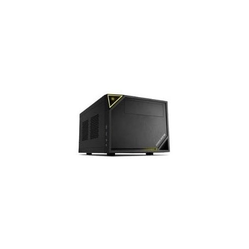 Sharkoon SHARK ZONE C10 - Tower - Mini-ITX - ohne Netzteil (ATX12V / SFX12V) - Schwarz, Gelb - USB/Audio (4044951016426) afbeelding 1
