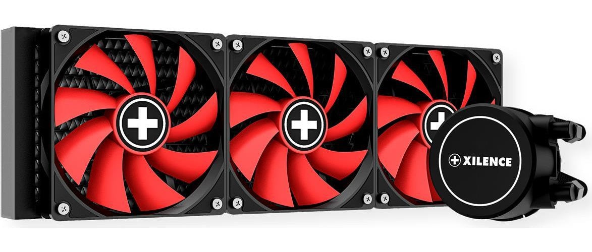 Xilence Performance A+ Series LiQuRizer LQ360 - Prozessor-Flüssigkeitskühlsystem - (für: LGA1156, AM2, AM2+, LGA1366, AM3, LGA1155, AM3+, LGA2011, FM1, FM2, LGA1150, FM2+, LGA1151, AM4, LGA2066, TR4, LGA1200) - Kupfer - 120 mm (XC978) afbeelding 1