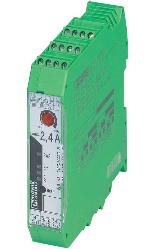 Phoenix Contact 4-in-1" Halbleiter-Wendeschütz CONTACTRON ELR W3-24DC/500AC-2I Last-Strom 2.4 A Schaltspannung 42 - 550 (2297031) afbeelding 1
