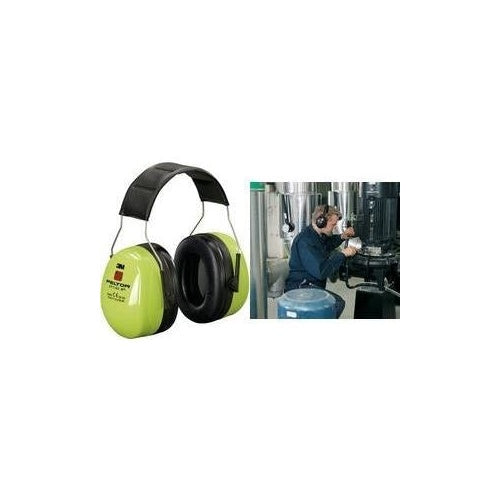 3M Peltor Optime III Kapselgehörschutz H540AV, grün Dämmwert: SNR = 35 dB, schlankes Profil, Doppelgehäuse - 1 Stück (H540AV) afbeelding 1