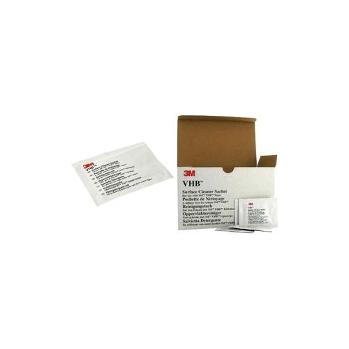 3M VHB Oberflächen-Reinigungstücher, 25 ml reinigt und entfettet, verdunstet schnell und rückstandsfrei - 100 Stück (880347) afbeelding 1