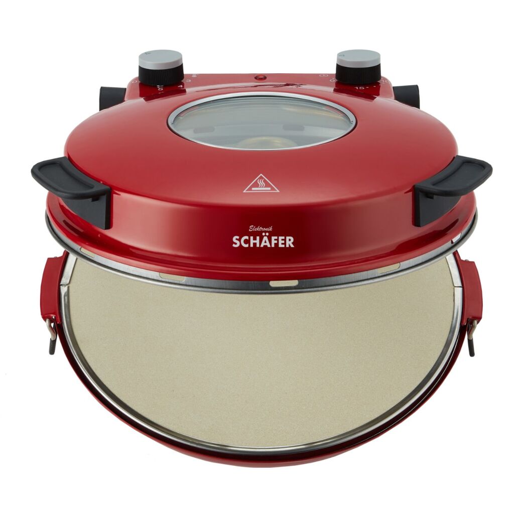Schäfer Pizza Oven 32 cm 1200W Red