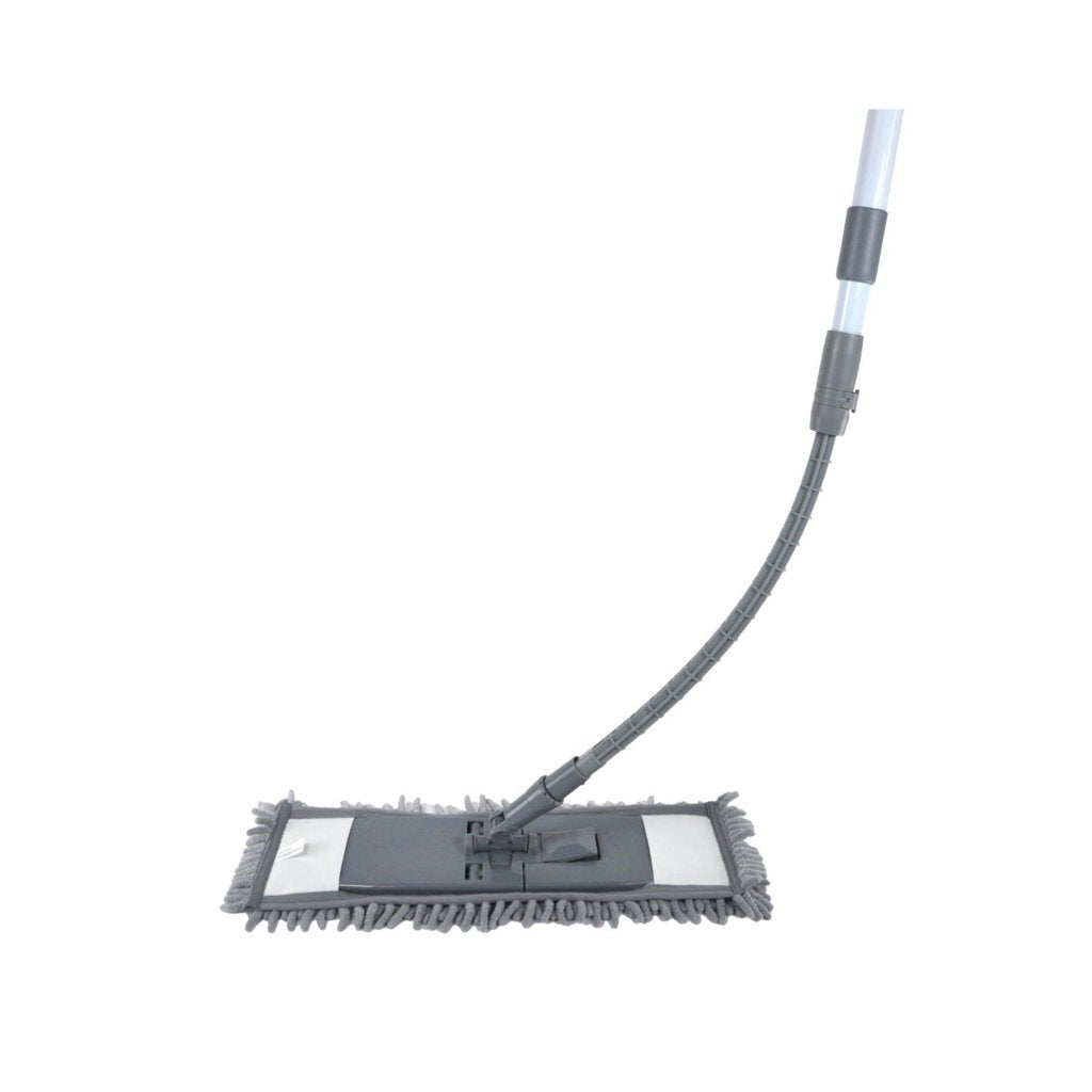 Clean Home Mop Set with Flexible Handle White/Grey