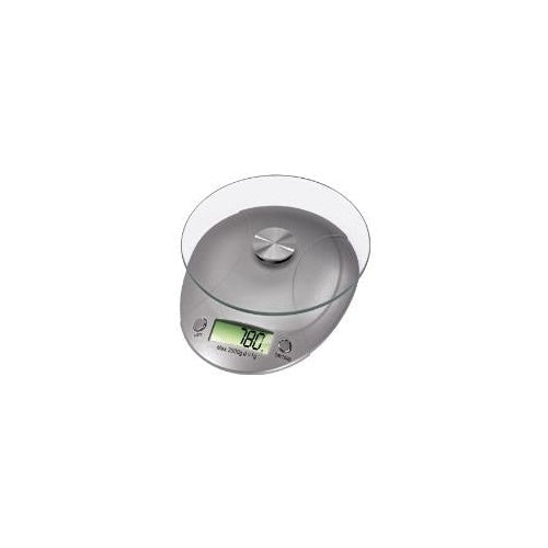 xavax Küchenwaage "Milla", Tragkraft: 5 kg, silver LCD-Anzeige, hochwertiges Sicherheitsglas, abnehmbare Glas- (106993) afbeelding 1