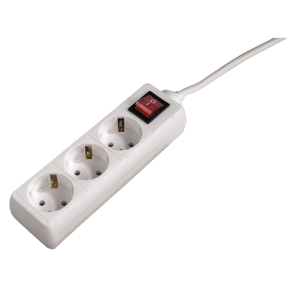 Hama Distribution Panel 3 Sockets with Switch 5 m White