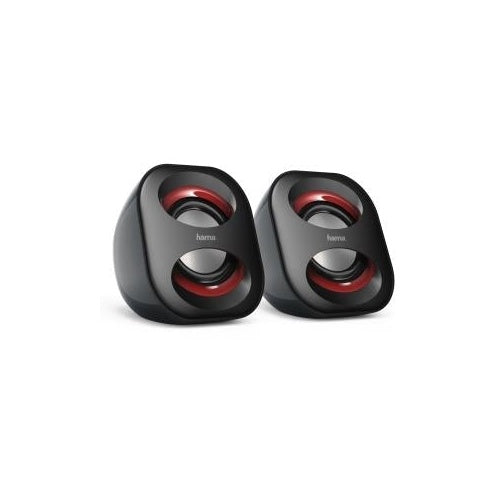 Hama Sonic Mobil 183 - Lautsprecher - für PC - 3 Watt (Gesamt) - black, red (00173131) afbeelding 1