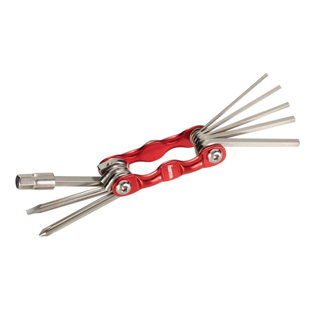 Hama Foldable Mini Bicycle Tool Set 9-Piece