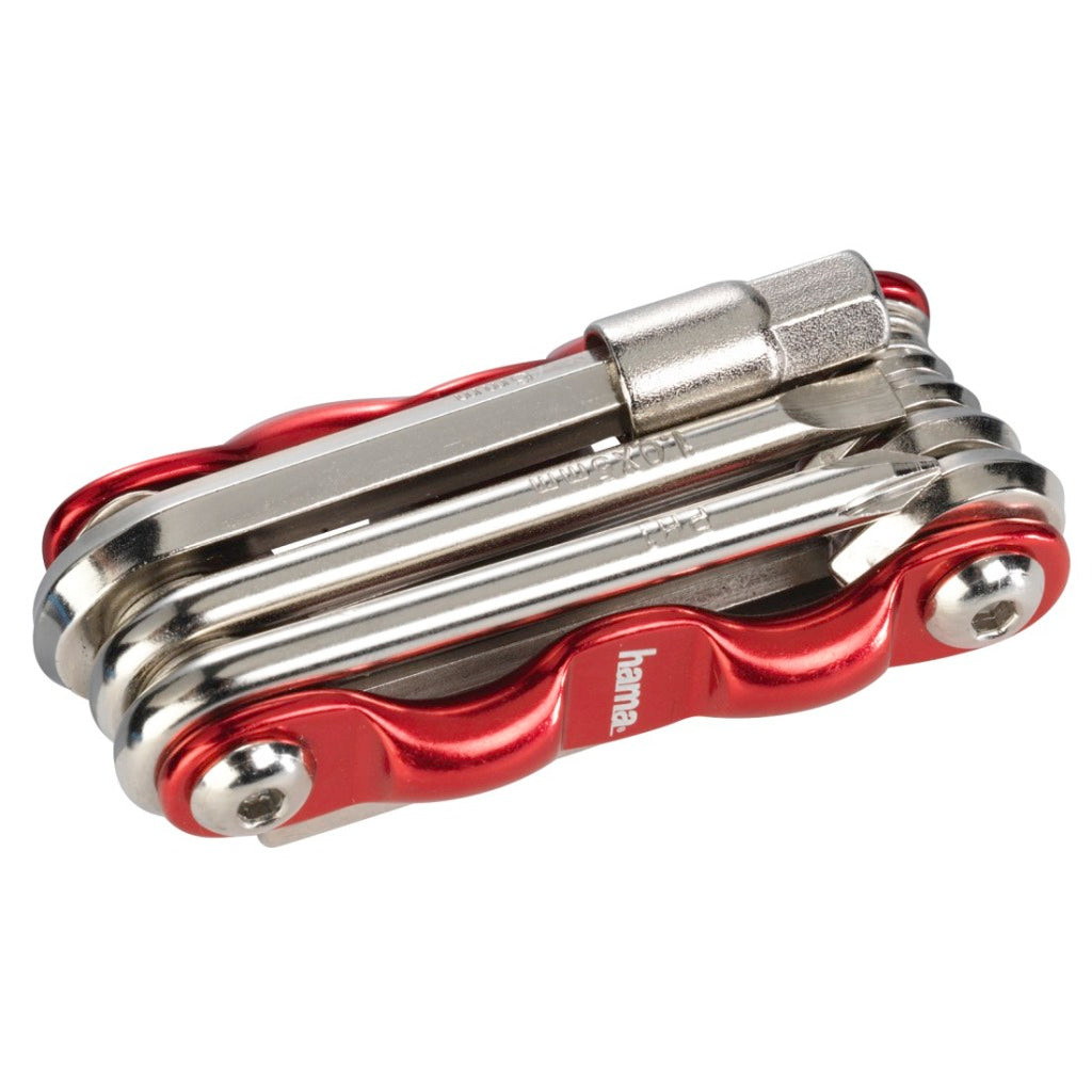 Hama Foldable Mini Bicycle Tool Set 9-Piece