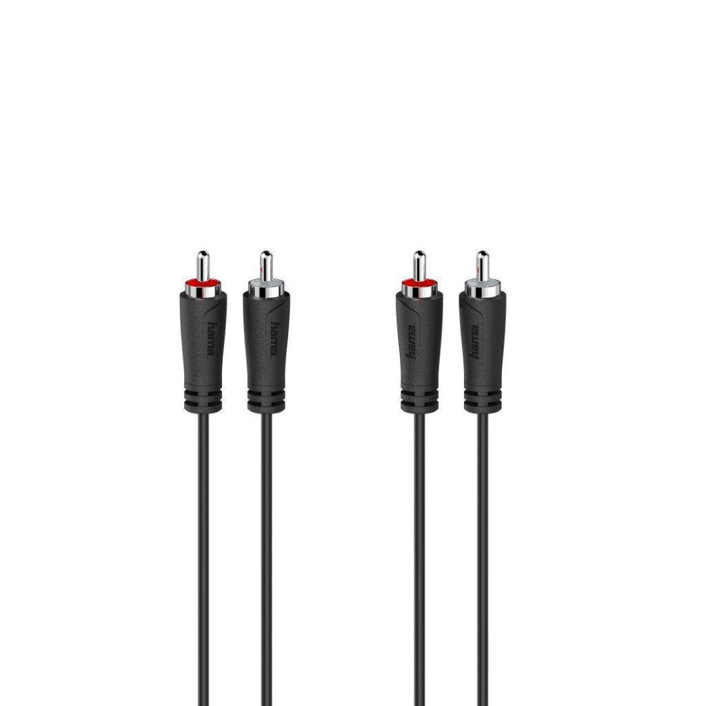 Hama Audio Cable - 2 RCA Plugs 3.0 m for Stereo Sound