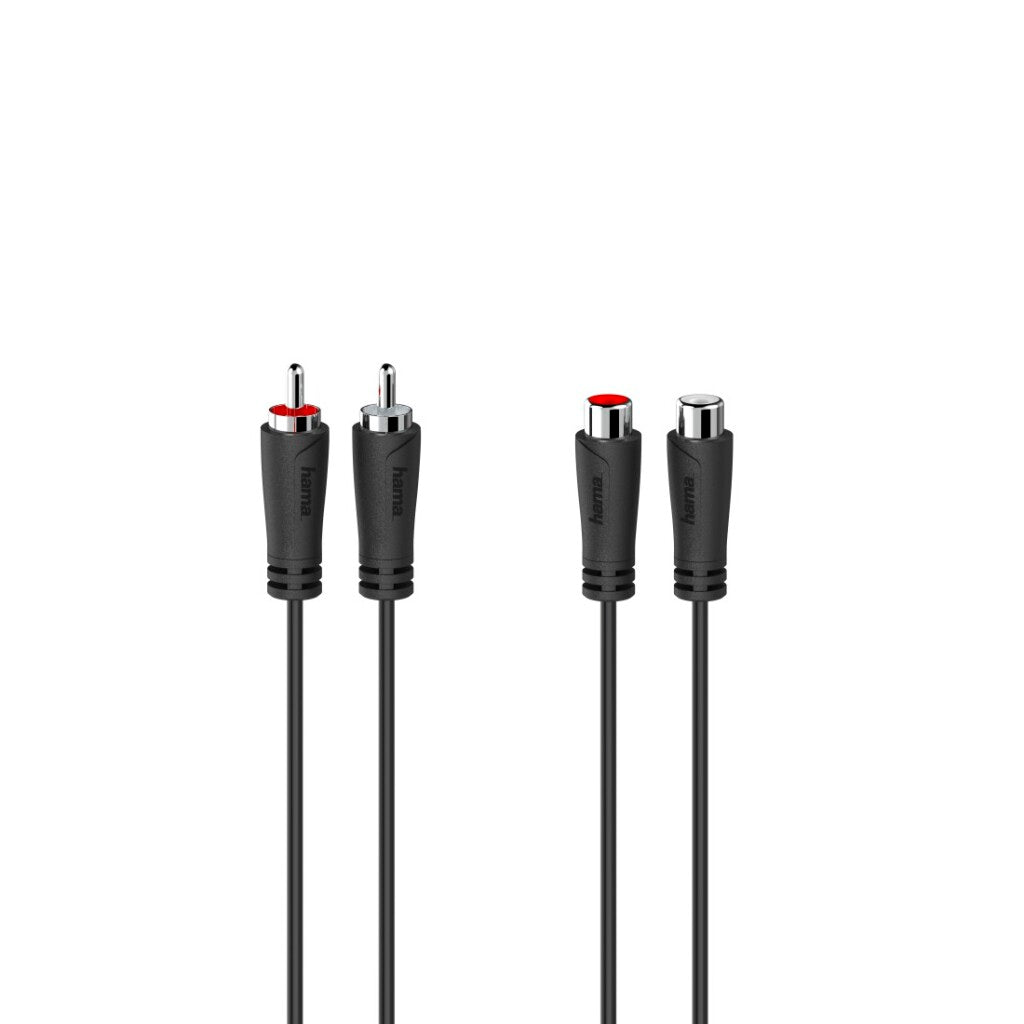 Hama Audio Extension Cable - RCA Male to Female 1.5 m