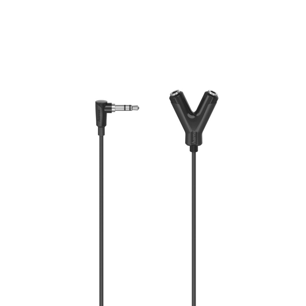 Hama Audio Adapter 3.5 mm Jack Plug 2 x 3.5 mm Jack Stereo 5-mm-jack-stekker 5-mm-jack-kop
