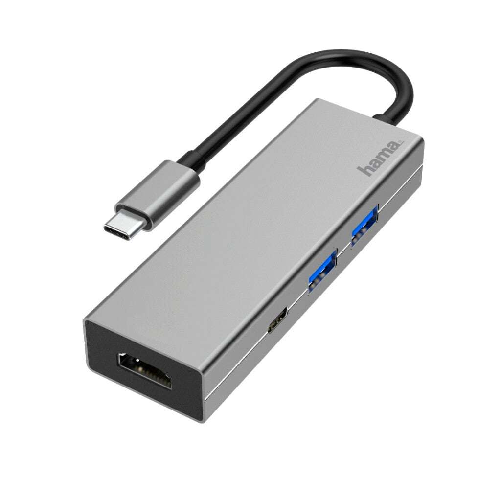 Hama USB-C Hub Multiport 4 Ports 2x USB-A USB-C HDMI™ 4-poorts
