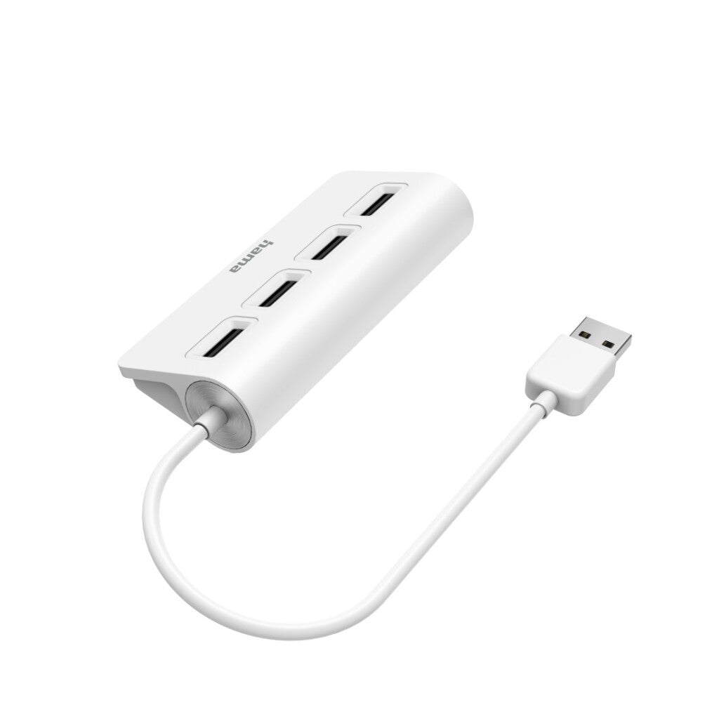 Hama USB Hub 4-Port USB 2.0 480 Mbit/s White