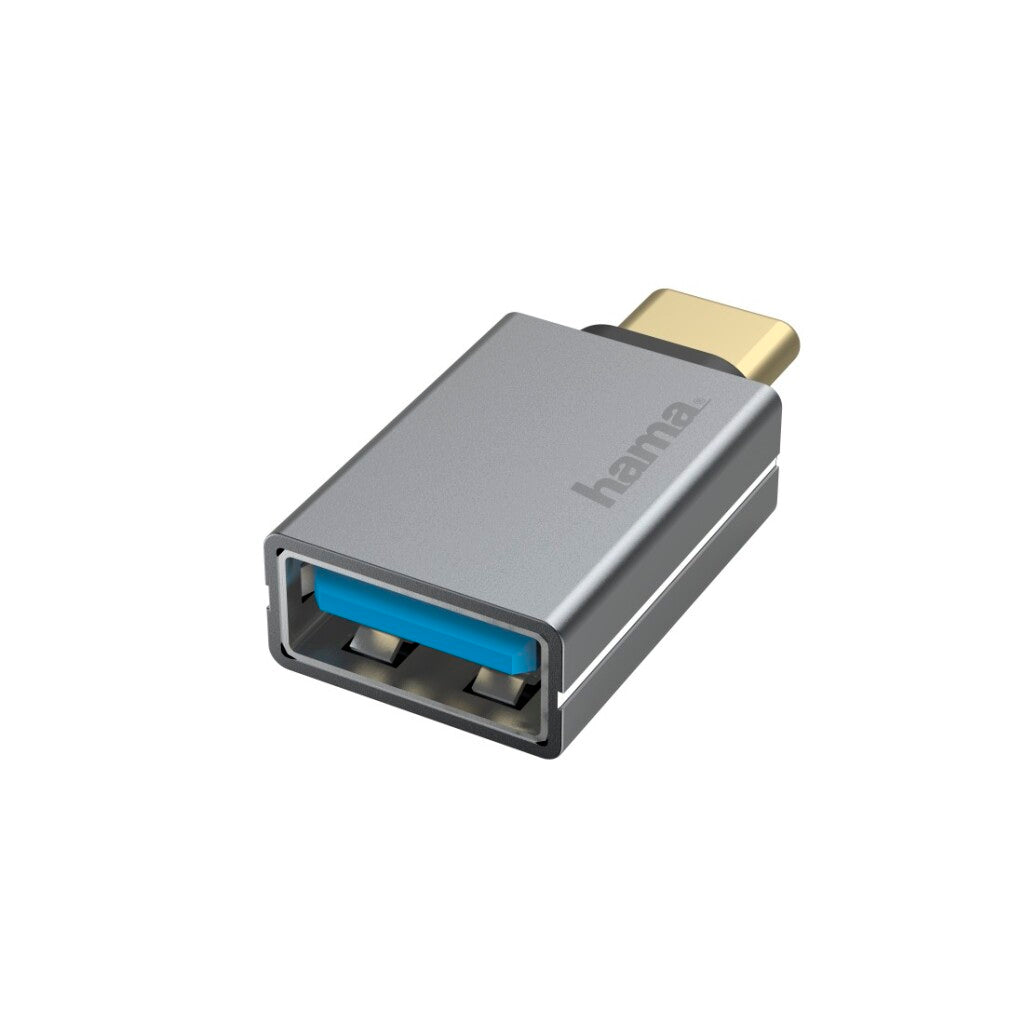 Hama USB-OTG Adapter USB-C Plug - USB Port USB 3.2 Gen1 5 Gbit/s Aluminum