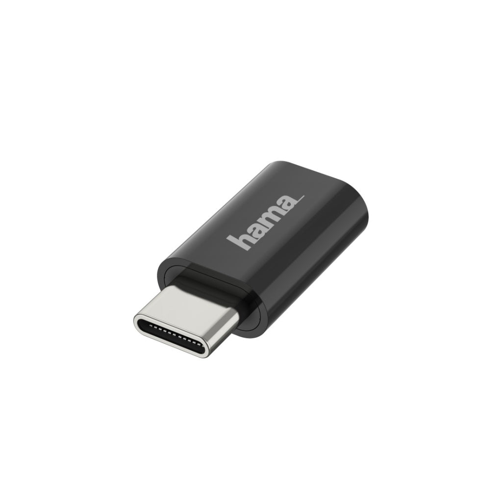 Hama USB OTG Adapter USB-C Plug - Micro USB Connection USB 2.0 480 Mbit/s Black