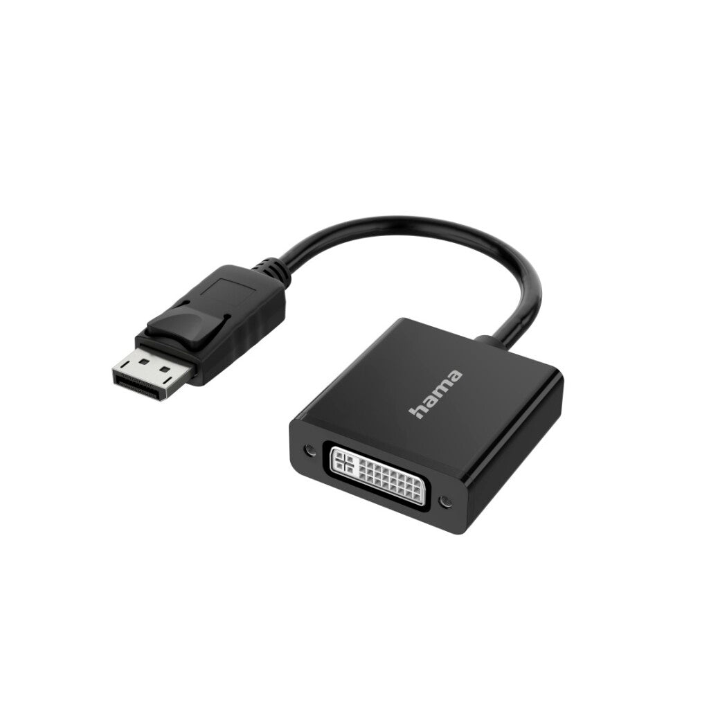 Hama Video Adapter DisplayPort Plug - DVI Connection Ultra-HD 4K for PC, Notebook