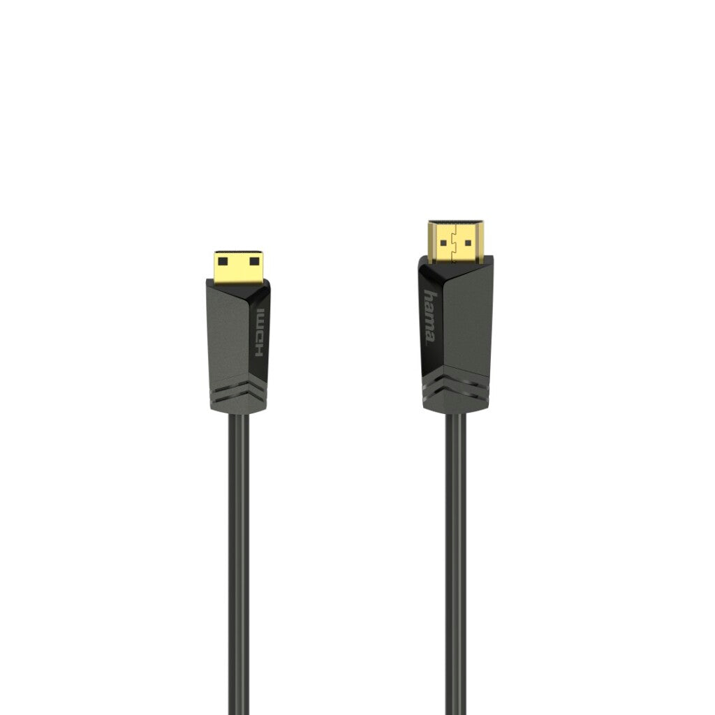 Hama High Speed HDMI Cable Gold-Plated Type A to Type C + Ethernet 1.5 m Black