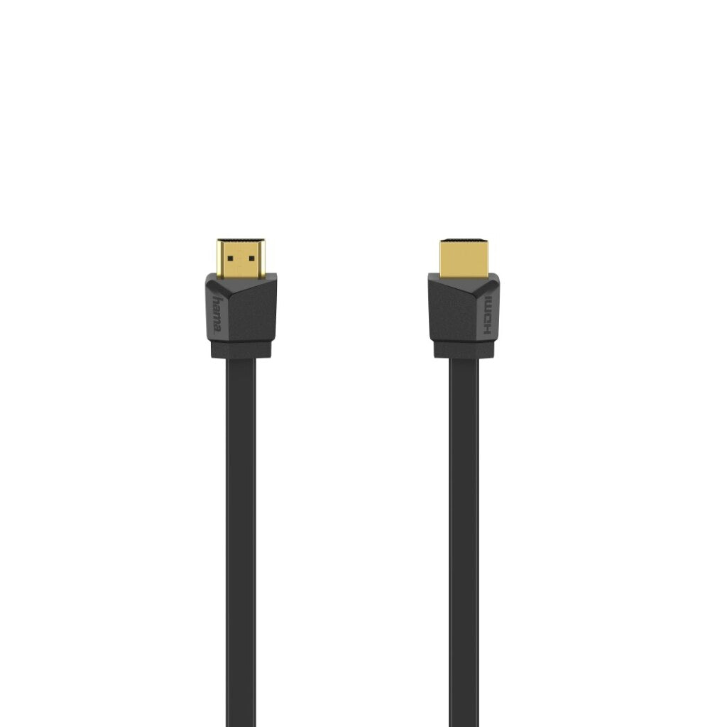 Hama High Speed HDMI Cable Gold-Plated Flexi-Slim 4K with Ethernet 1.5 m Black