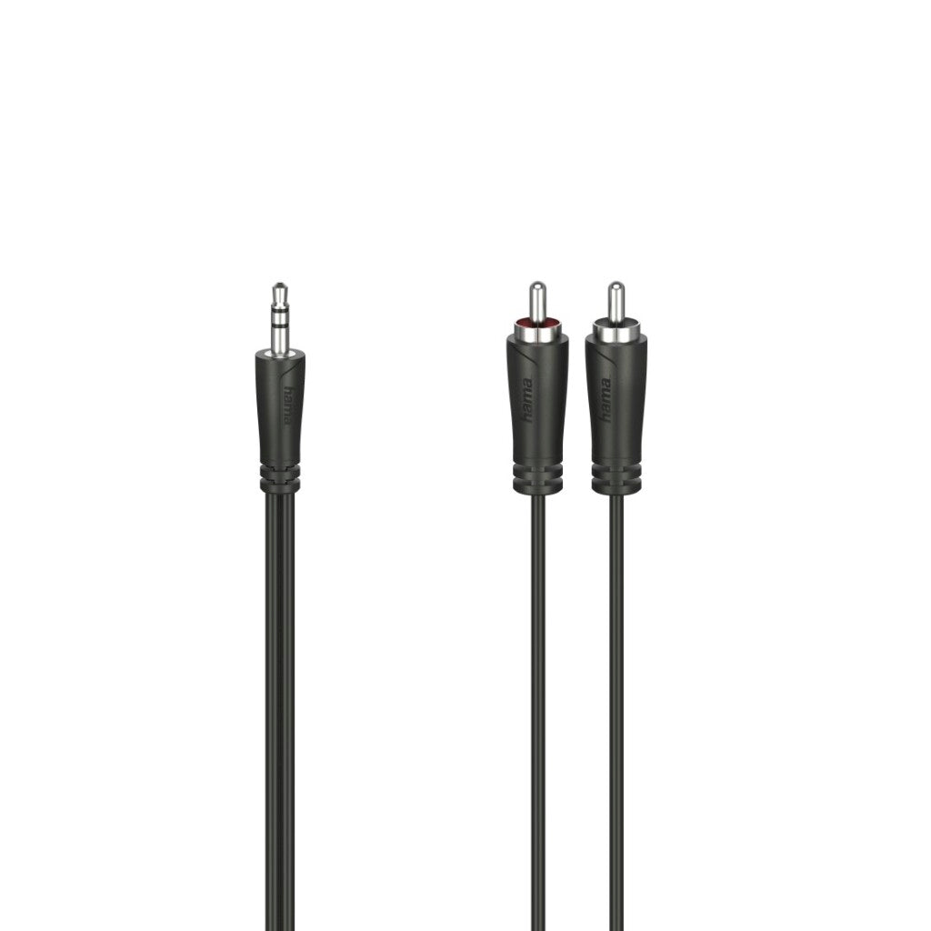 Hama Audio Cable - 3.5 mm Jack Plug to 2 RCA Plugs 5.0 M
